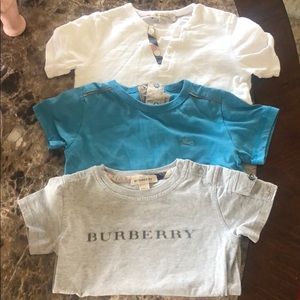 3pc Bundle 2T Boys Burberry tops/T-shirt